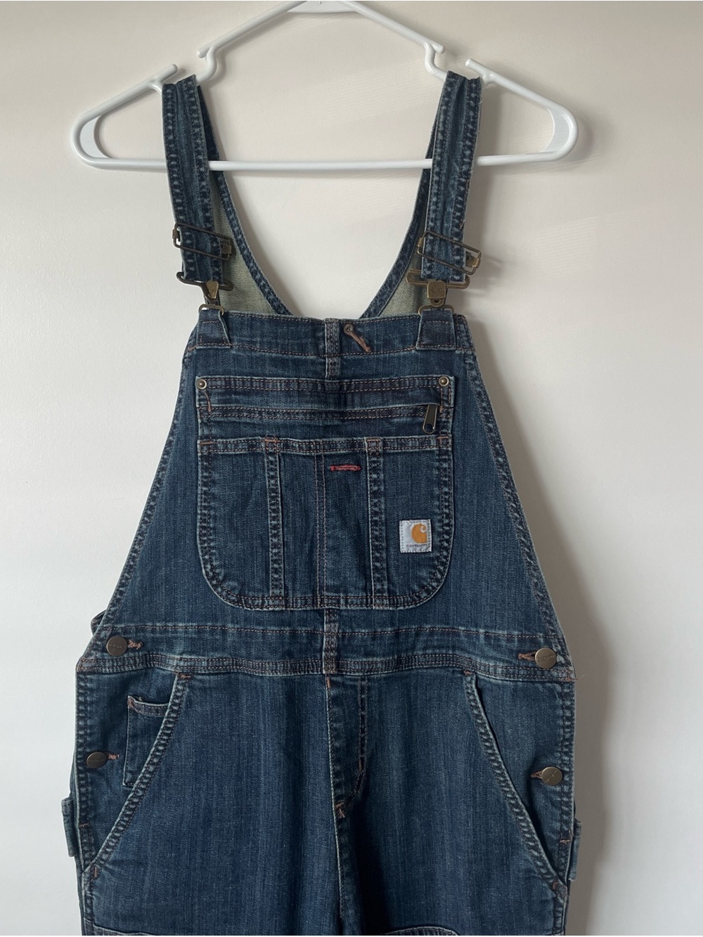 (SOLD) Carhartt Dark Blue Denim Bib Overalls